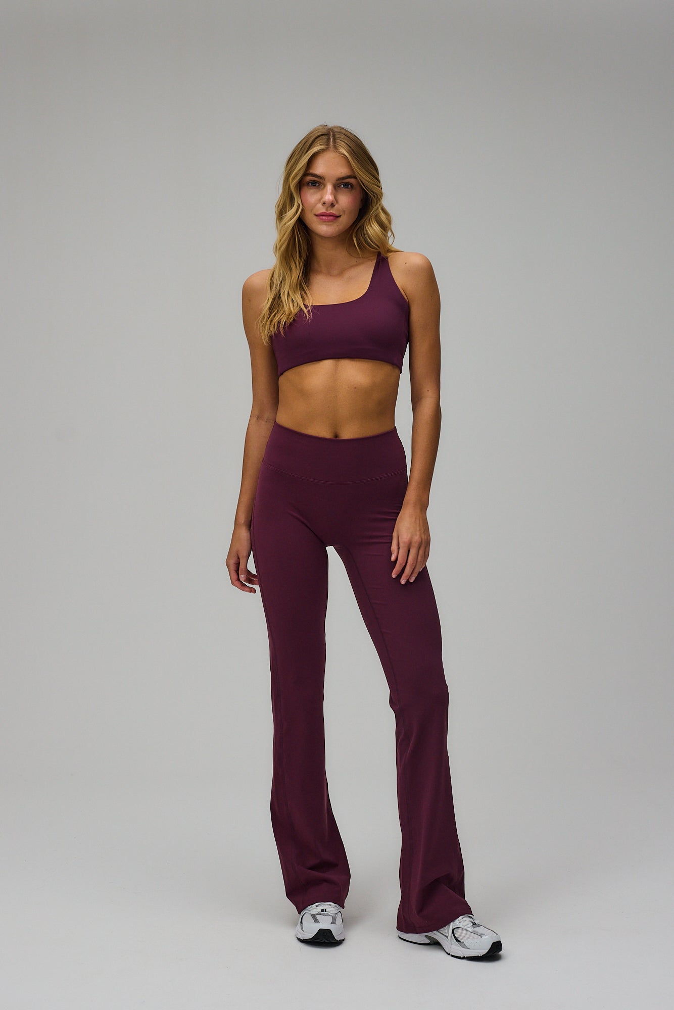Flare Yoga Pants - Deep Plum