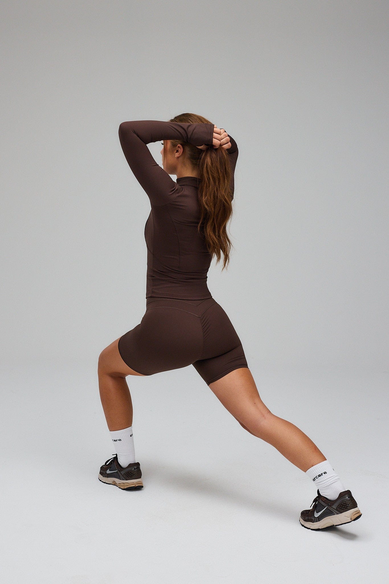 Hyper Zip Blouse - Pecan Brown