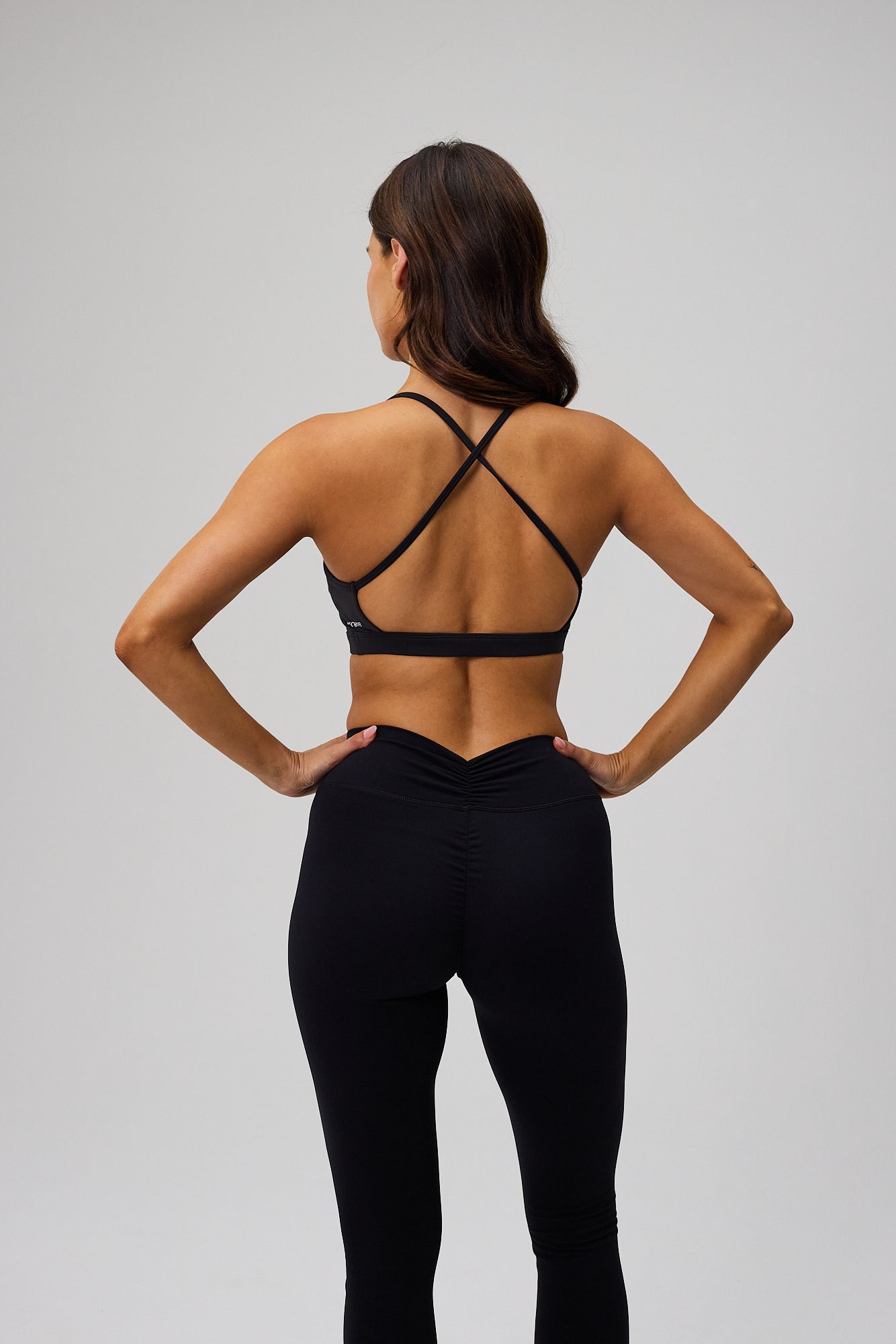 Luna Scrunch Tights - Black