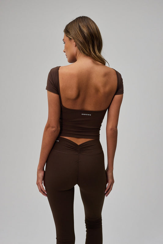 Neaty Muse Tee - Pecan Brown