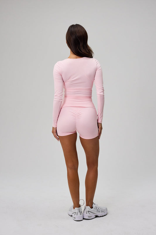 Mini Sculpt Scrunch Shorts - Soft Pink