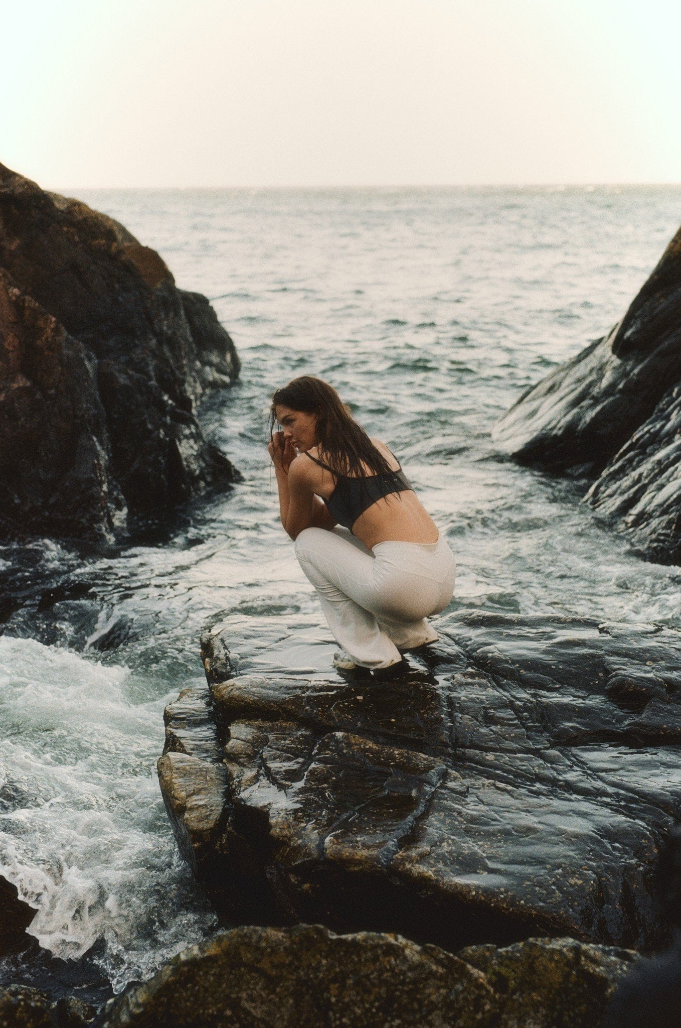 Flare Yoga Pants - White