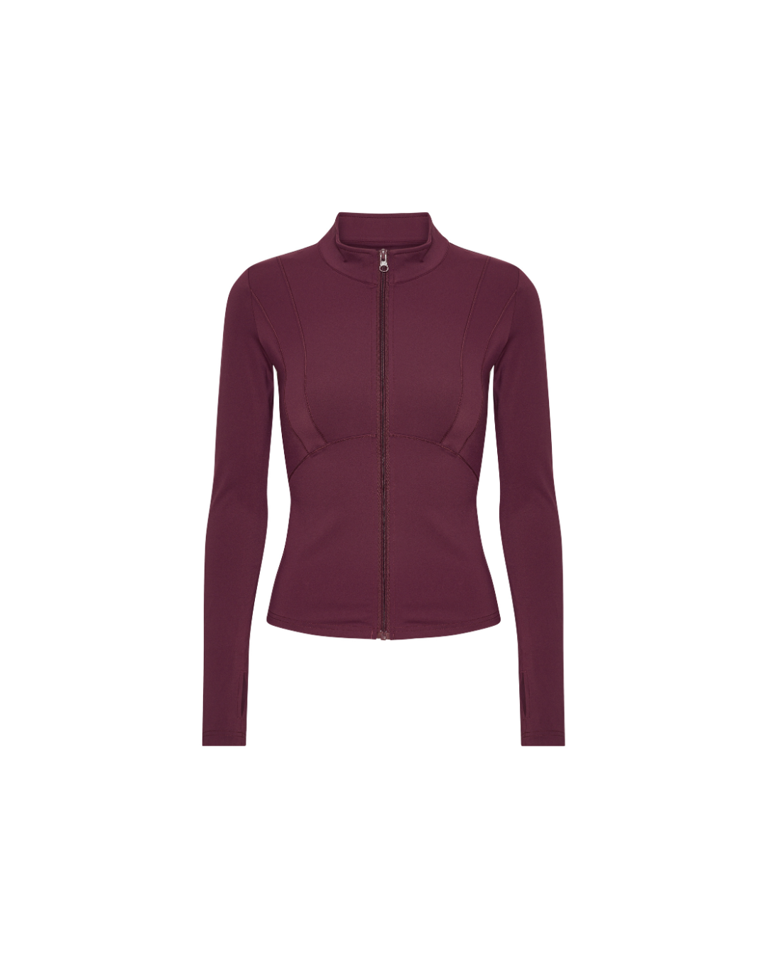 Hyper Zip Blouse - Deep Plum