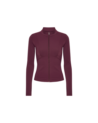 Hyper Zip Blouse - Deep Plum