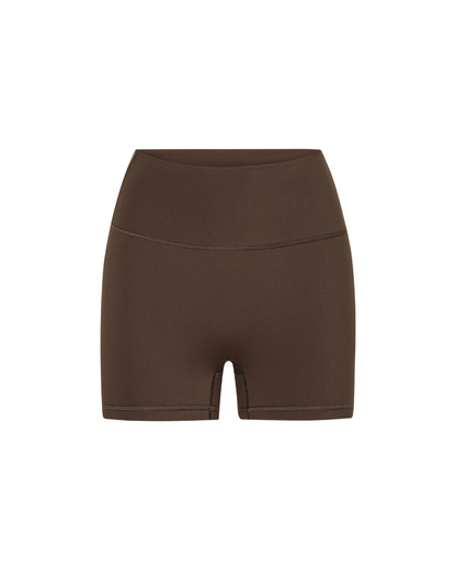 Mini Sculpt Scrunch Shorts - Pecan Brown