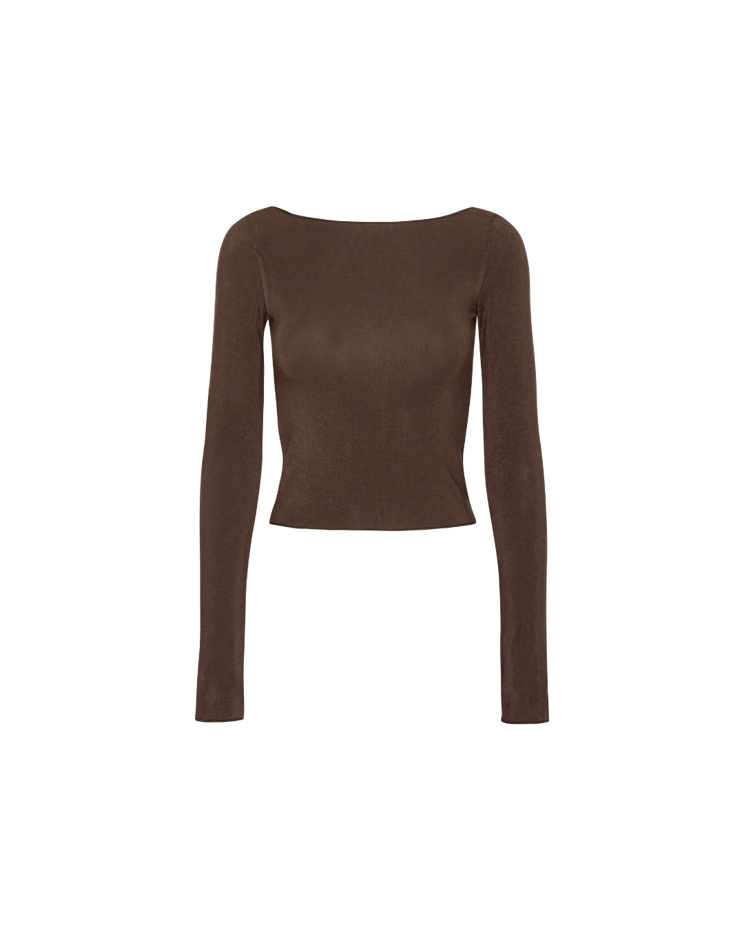 Ballet Long Sleeve Blouse - Pecan Brown