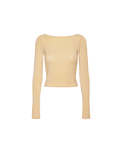 Ballet Long Sleeve Blouse - Beige