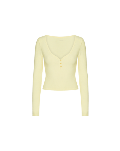 Rib Long Sleeve - Banana