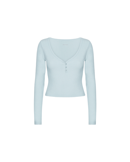 Rib Long Sleeve - Powder Blue