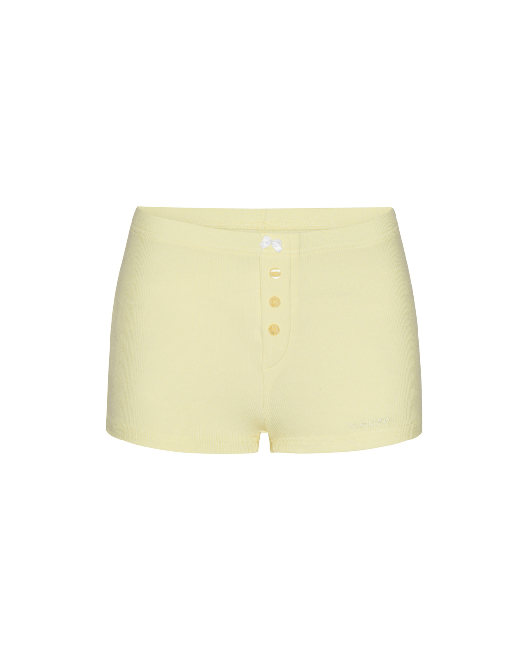 Rib Night Shorts - Banana