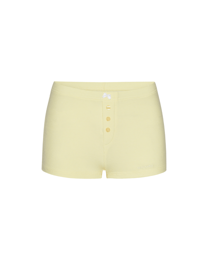 Rib Night Shorts - Banana