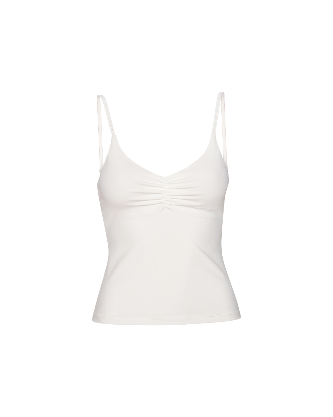 Scrunch Tank Top - White