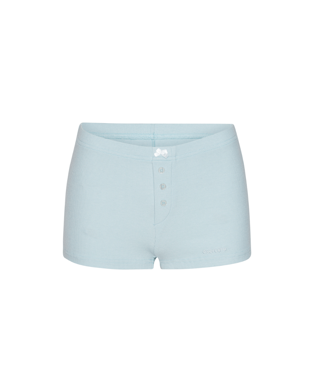 Rib Night Shorts - Powder Blue