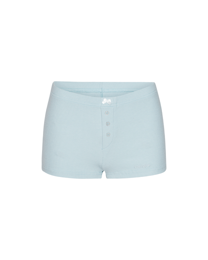 Rib Night Shorts - Powder Blue