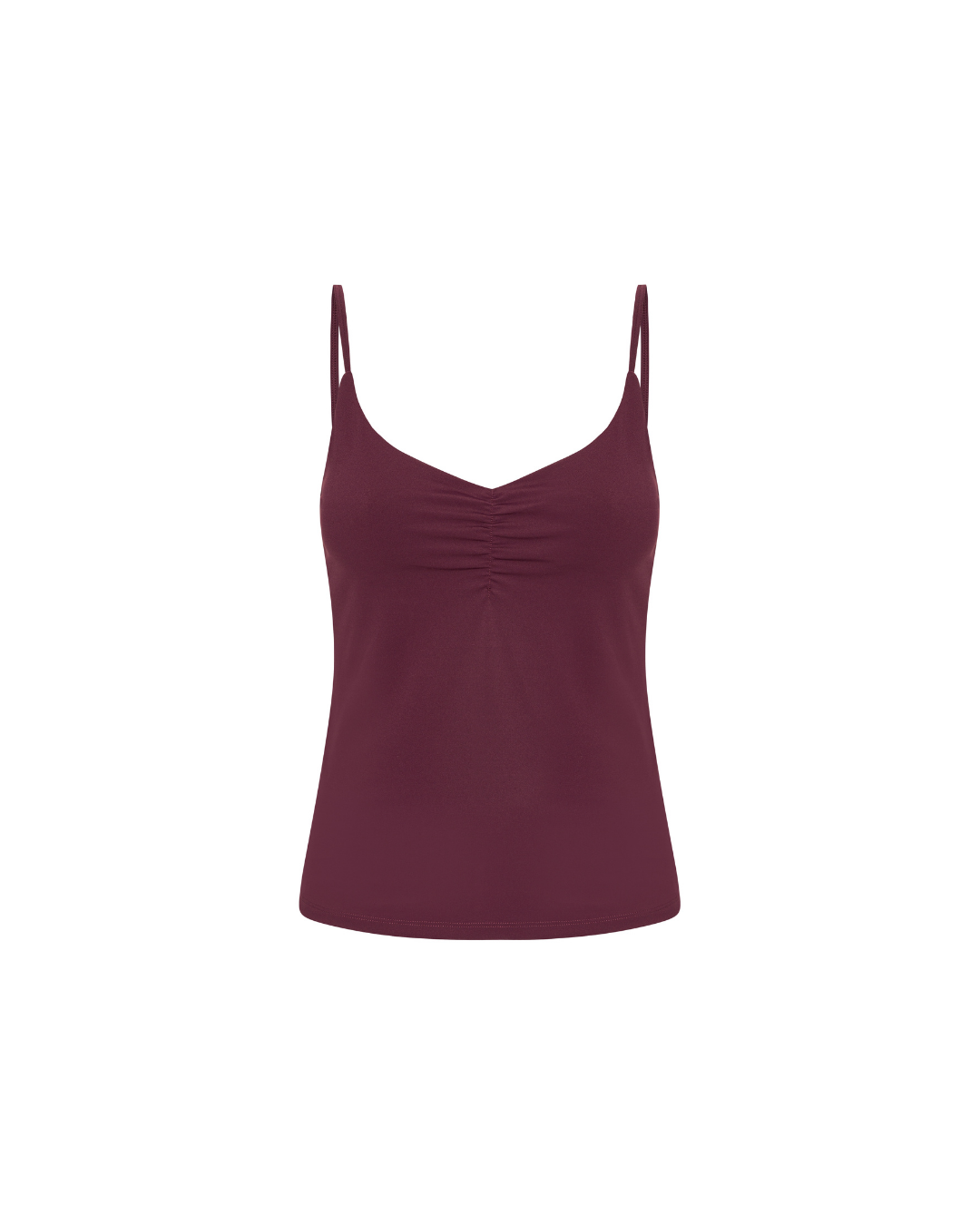 Scrunch Tank Top - Deep Plum