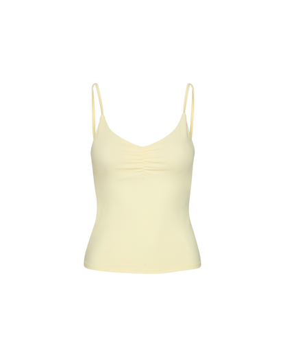 Scrunch Tank Top - Lemon