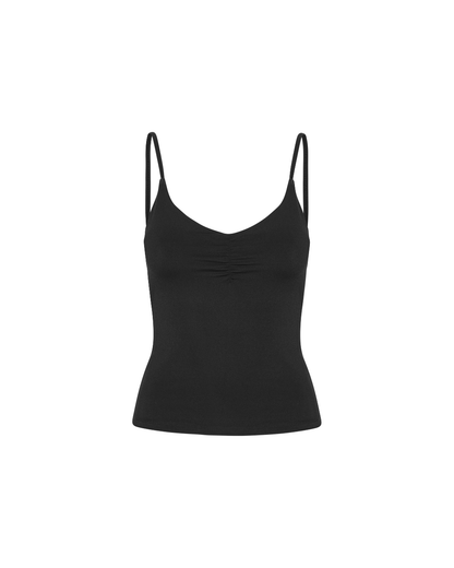 Scrunch Tank Top - Black