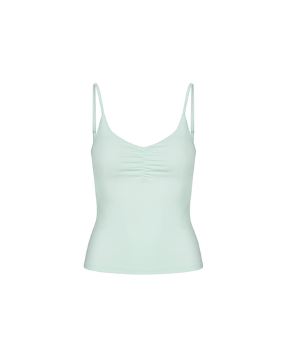 Scrunch Tank Top - Crystal Blue