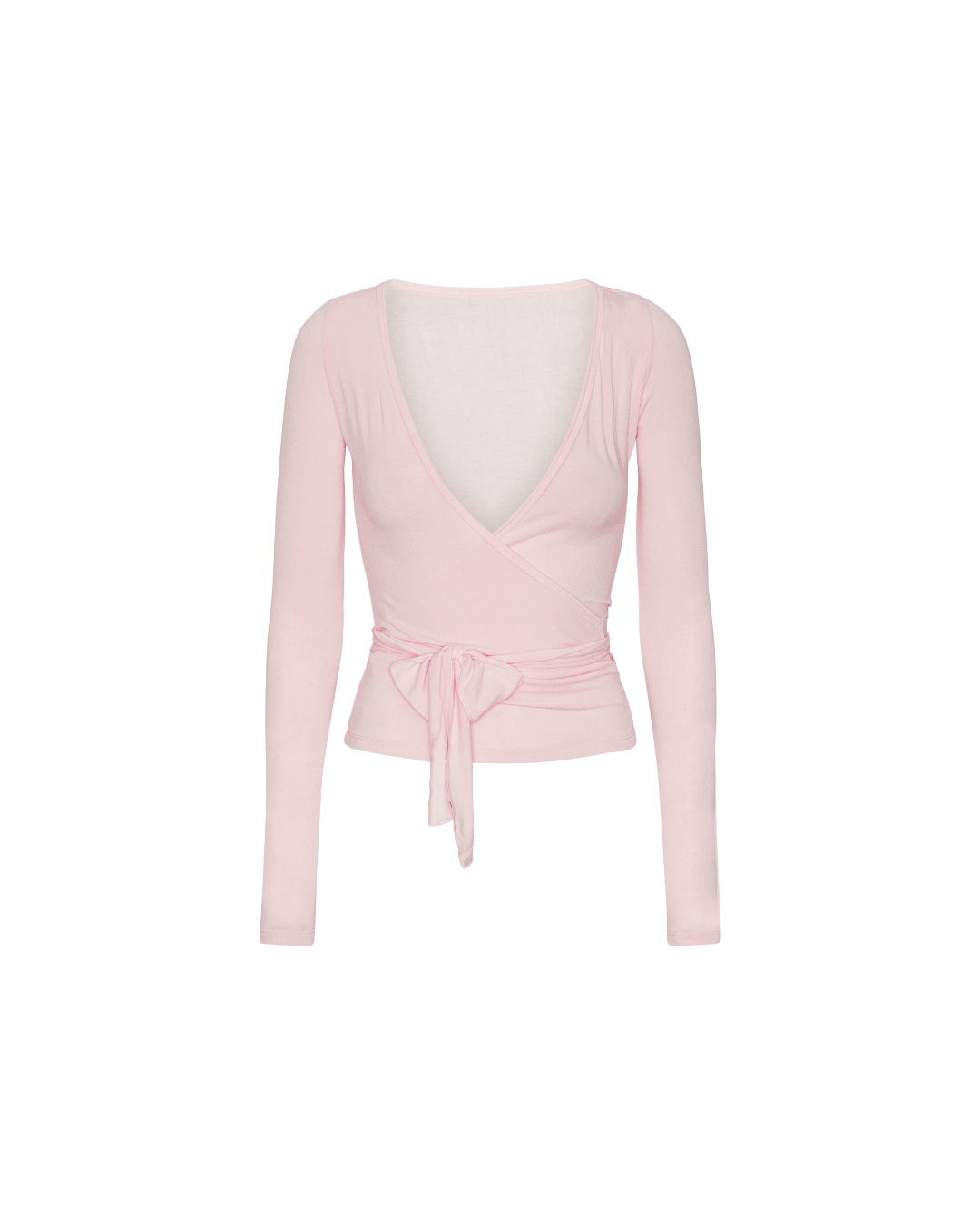Ballet Wrap Blouse - Soft Pink