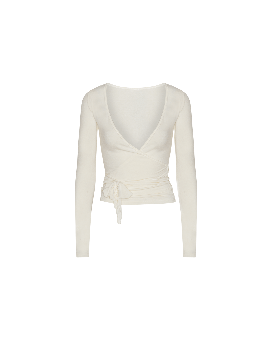 Ballet Wrap Blouse - White