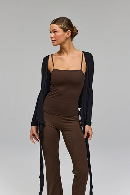 Ballet Wrap Blouse - Black