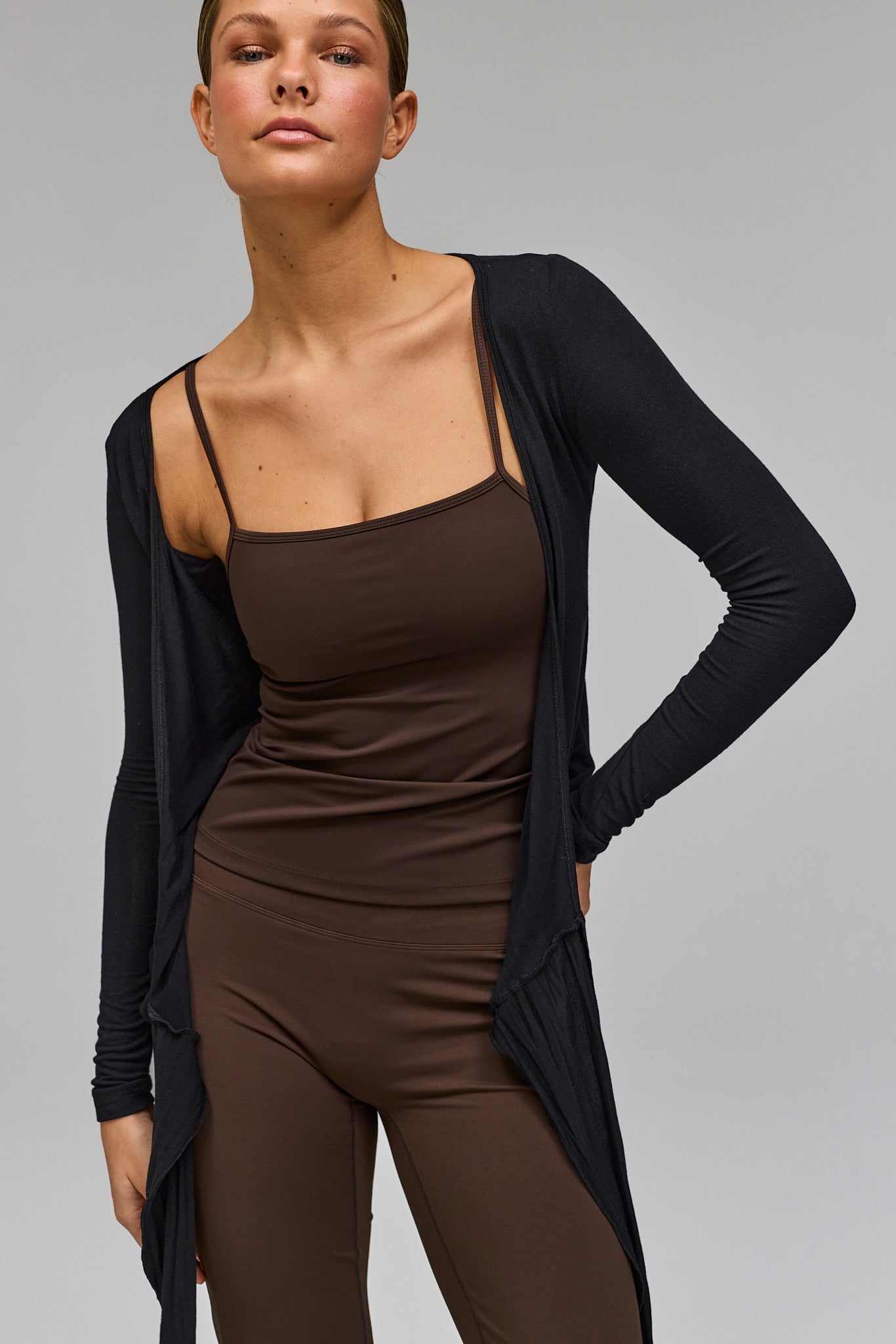 Ballet Wrap Blouse - Black