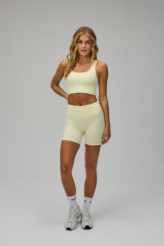 Sculpt Scrunch Shorts - Lemon