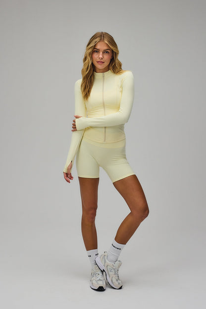 Hyper Zip Blouse - Lemon