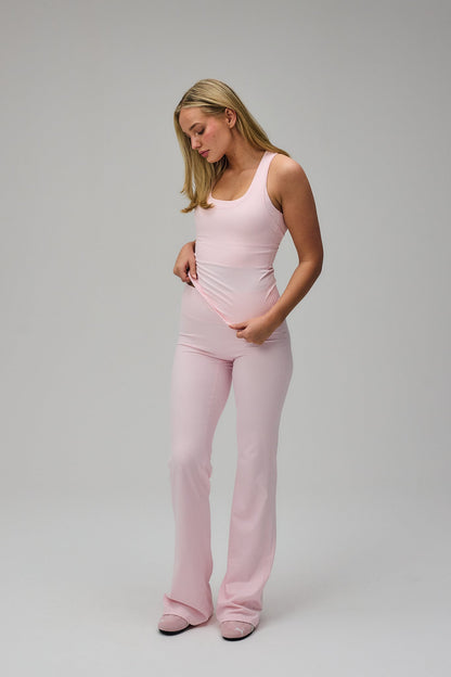 Neaty Racer Tank Top - Soft Pink