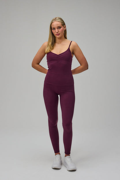 Scrunch Tank Top - Deep Plum
