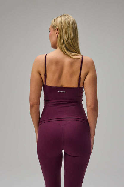 Scrunch Tank Top - Deep Plum