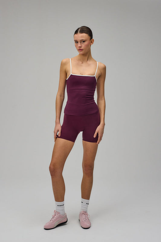 Sculpt Scrunch Shorts - Deep Plum