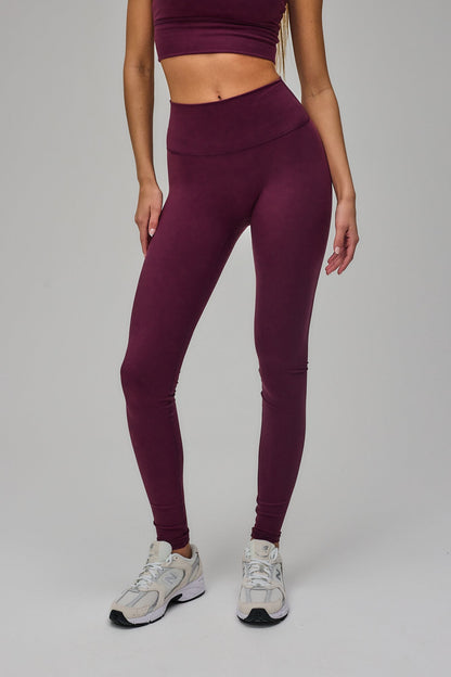Sculpt Scrunch Tights - Deep Plum
