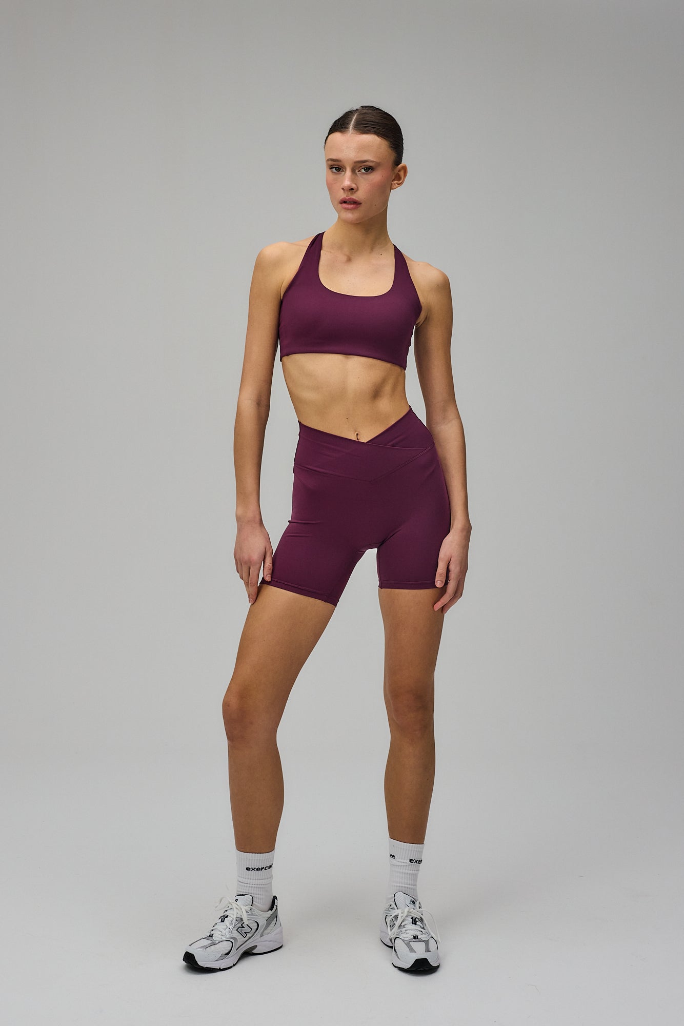 Wrap Shorts - Deep Plum