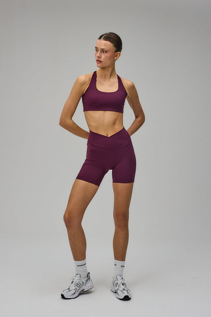 Wrap Shorts - Deep Plum