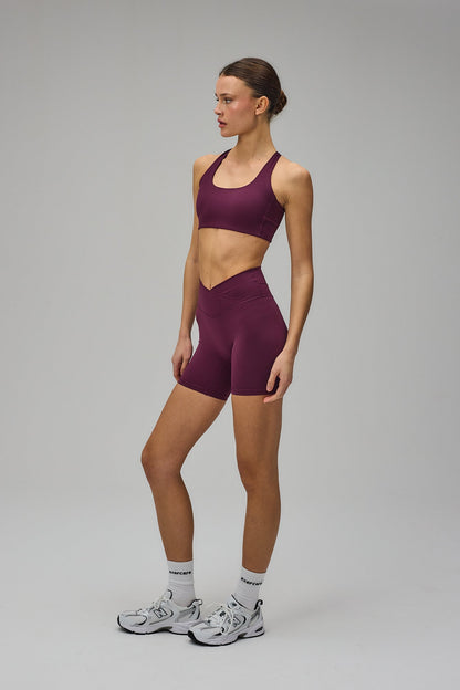 Wrap Shorts - Deep Plum