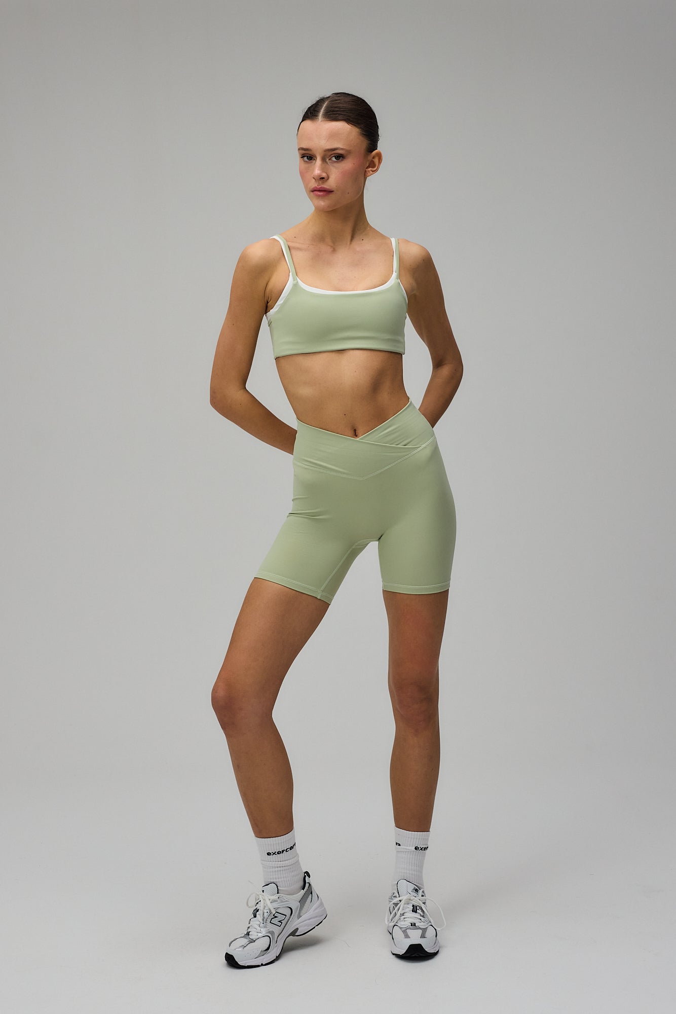 Wrap Shorts - Dusty Green