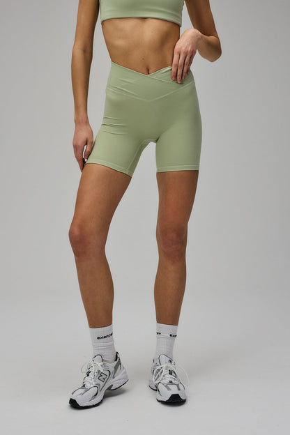 Wrap Shorts - Dusty Green