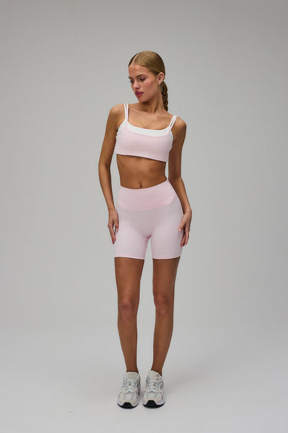 Sculpt Scrunch Shorts - Soft Pink
