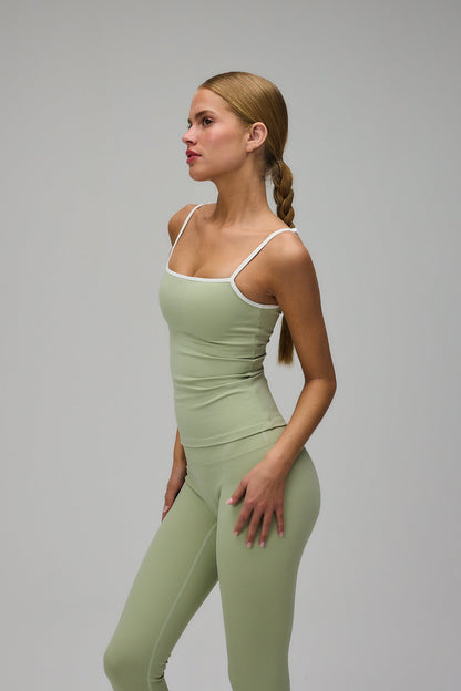 Active Tank Top - Dusty Green
