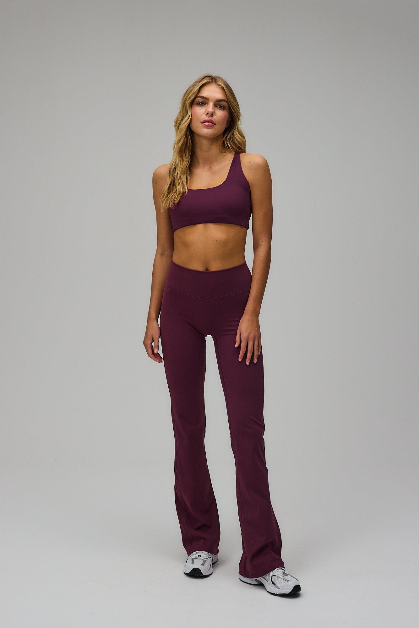 Flare Yoga Pants - Deep Plum