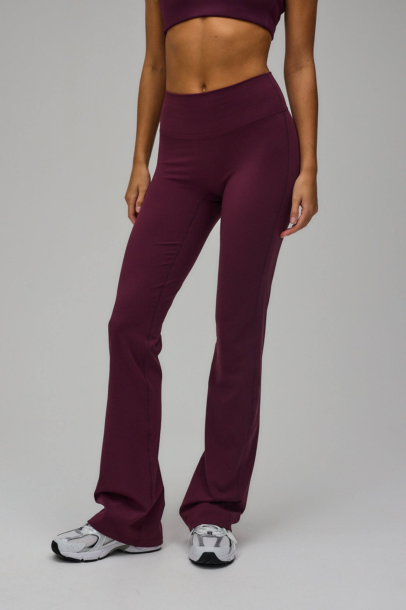Flare Yoga Pants - Deep Plum