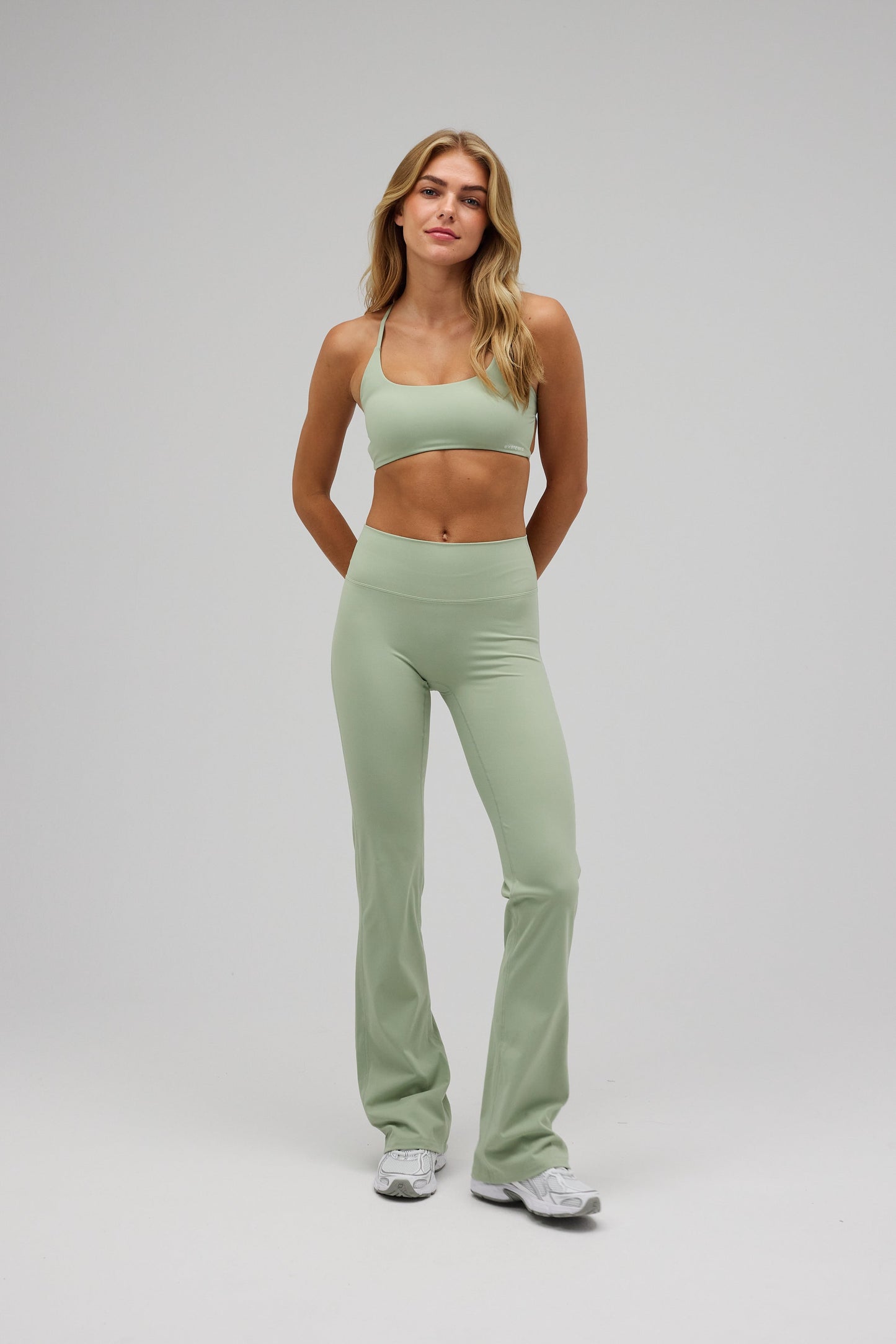 Flare Yoga Pants - Dusty Green