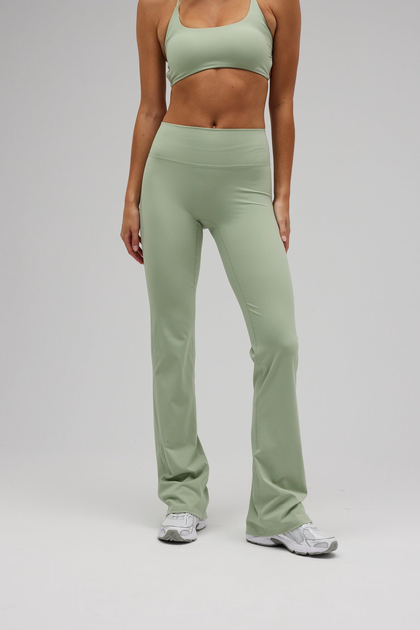 Flare Yoga Pants - Dusty Green