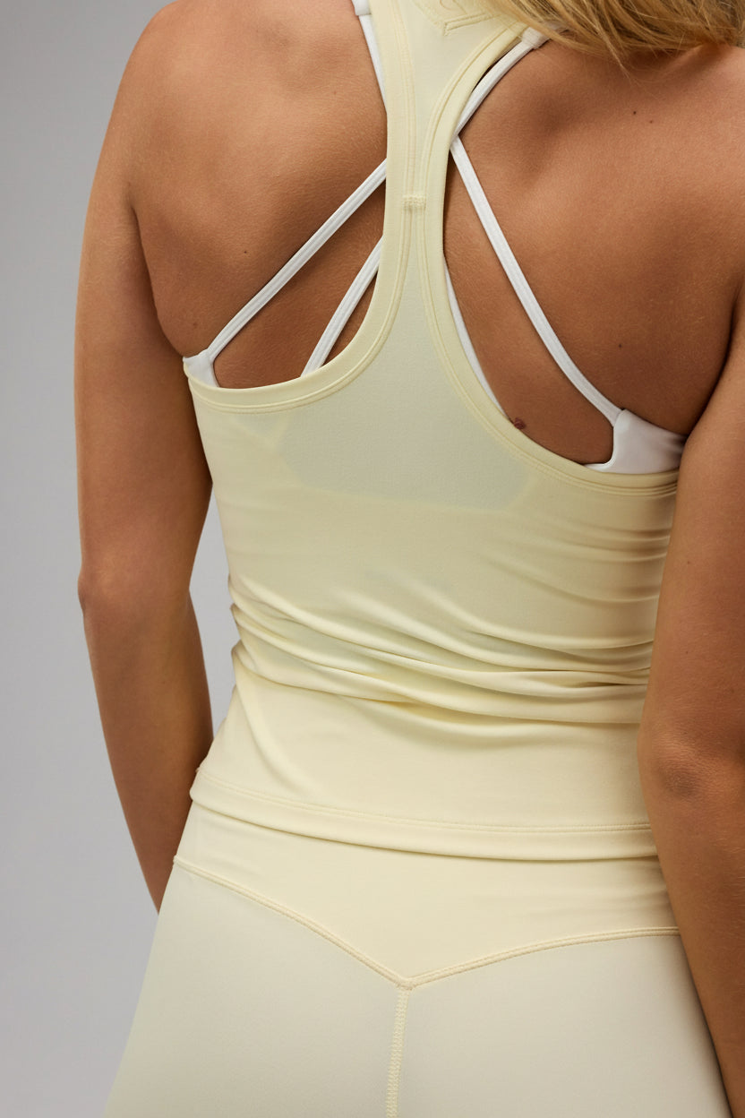 Neaty Racer Tank Top - Lemon