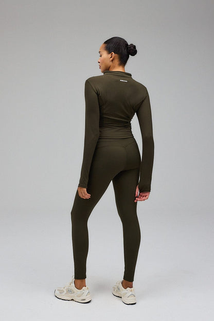 Hyper Zip Blouse - Forest Green