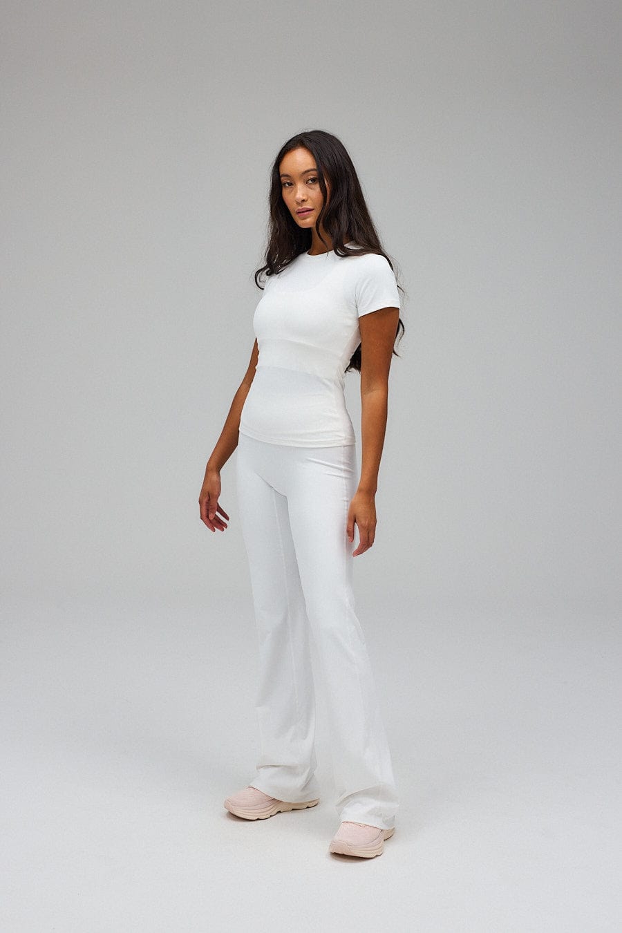 Flare Yoga Pants - White