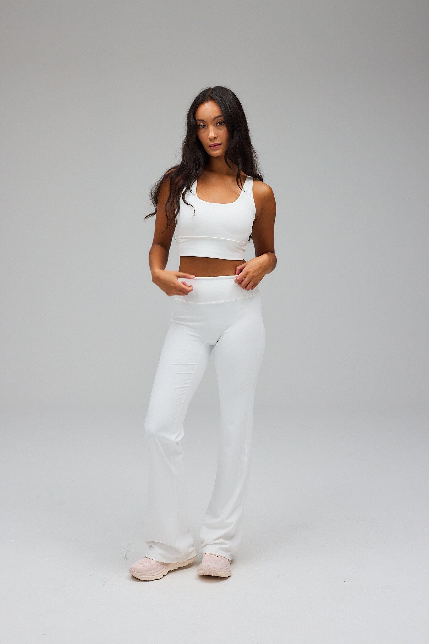 Flare Yoga Pants - White