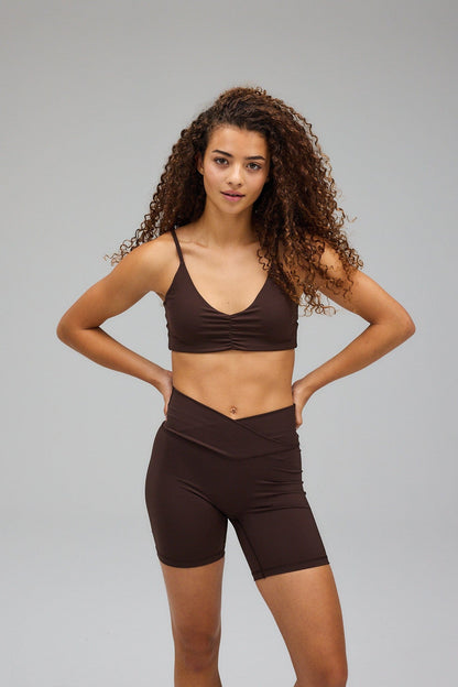 Scrunch Bra - Pecan Brown