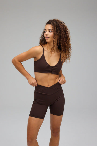 Scrunch Bra - Pecan Brown